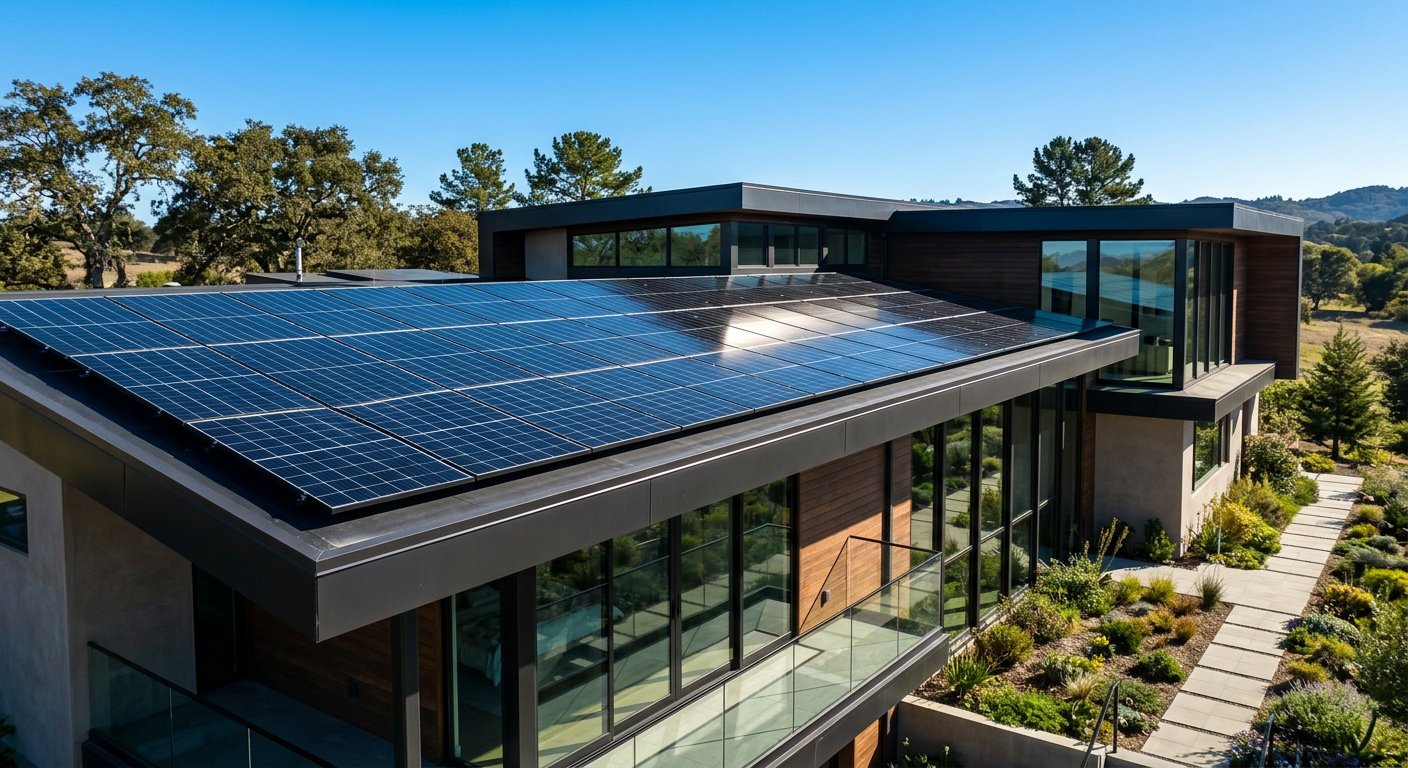 Rooftop solar upgrade installation